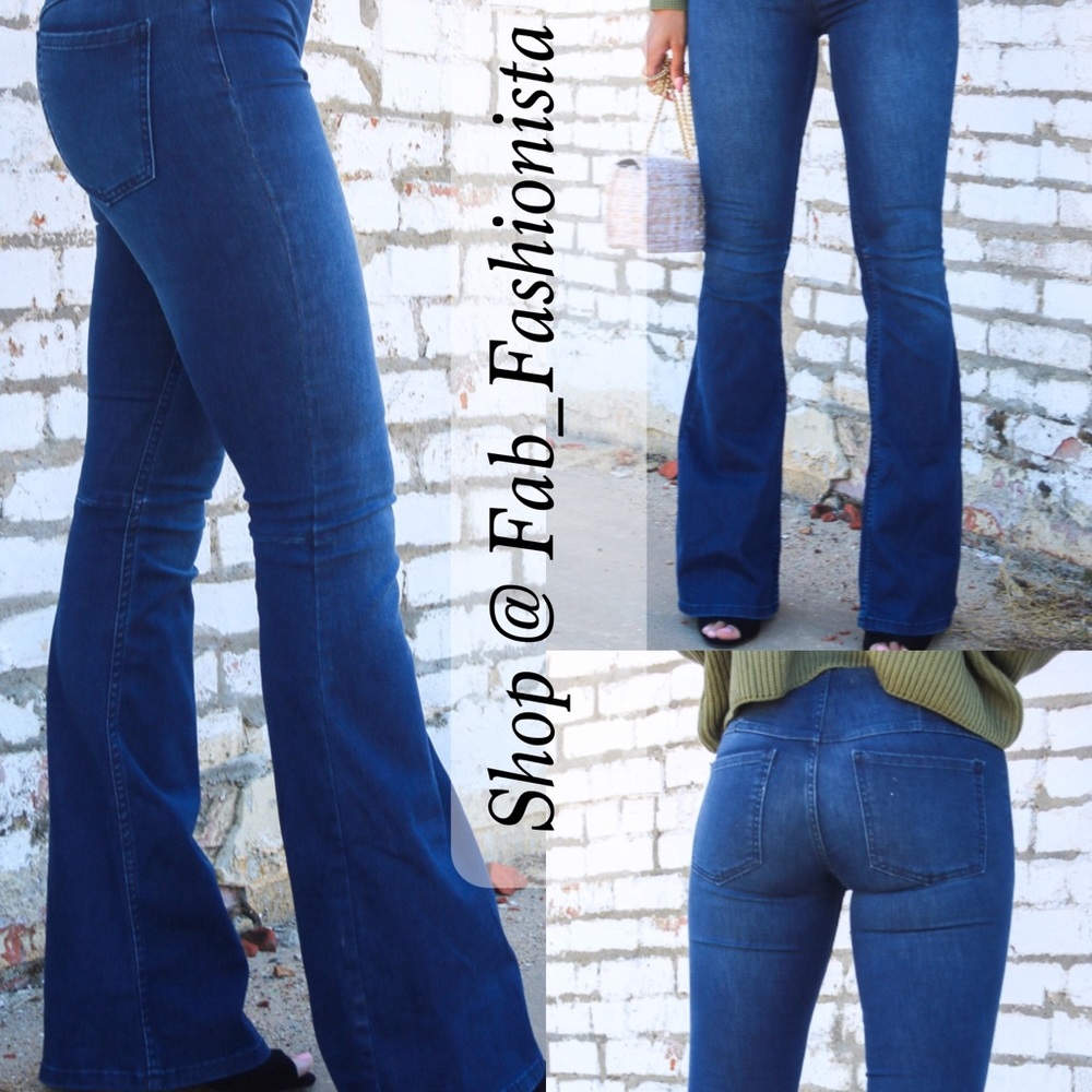 ❗️SOLD OUT❗️FREE PEOPLE Flare Denim Jeans - Picture 4 of 8